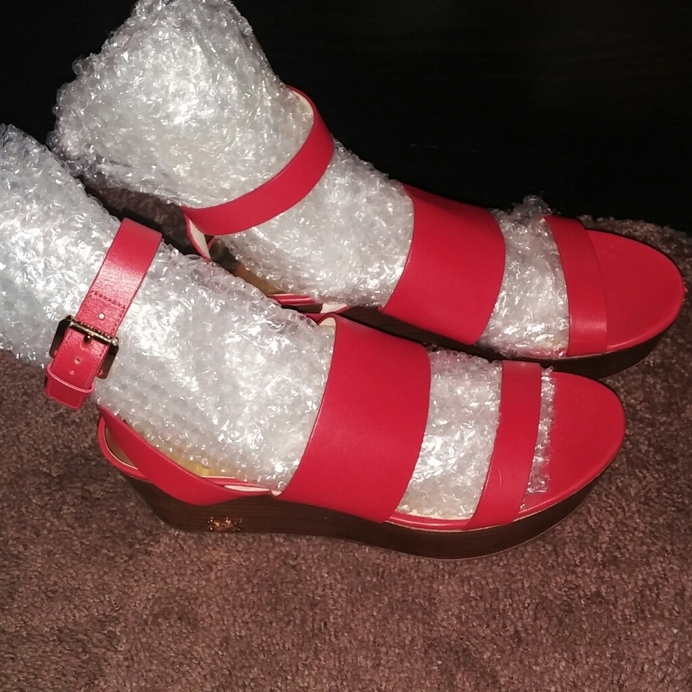 Michael Kors Wedge Bells Sandals as 8